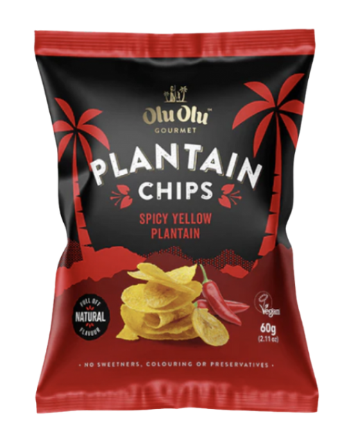 OluOlu Plantain Chips Chilli x 24 4 red, OluOlu Chilli Plantain Chips . single