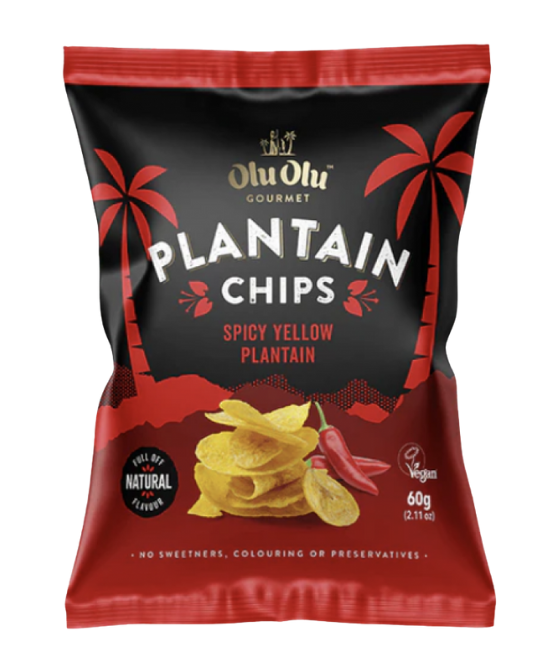 Olu Olu Plantain Chips (Chilli) - Red - SINGLE