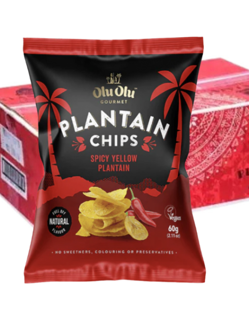 OluOlu Plantain Chips Chilli x 24 4 red, OluOlu Chilli Plantain Chips .uk