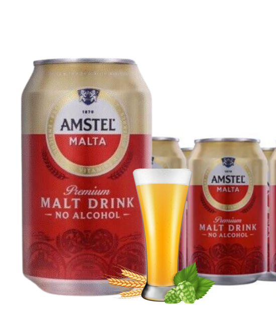 buy Amstel Malta Can Pack of 6 drink, Amstel Malta Can Carton buyy online..