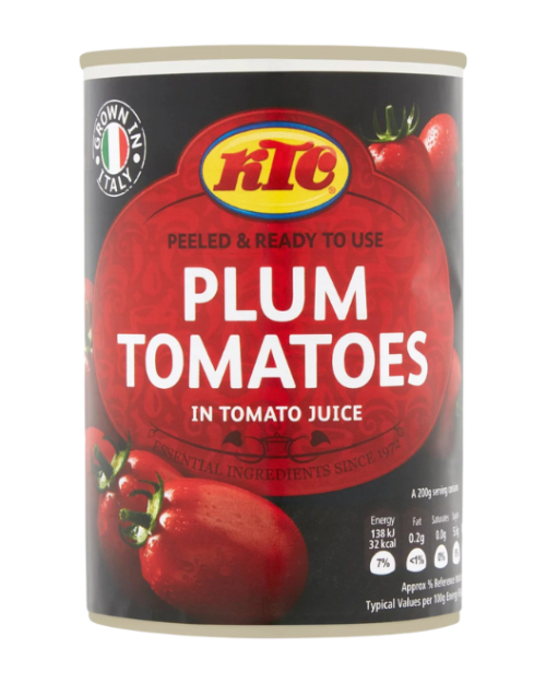 KTC Plum tomato pack and chopped
