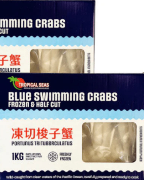 buy Blue Swimming Crab with vibrant shell, ready for cooking in African seafood dishes, buy online uk 2