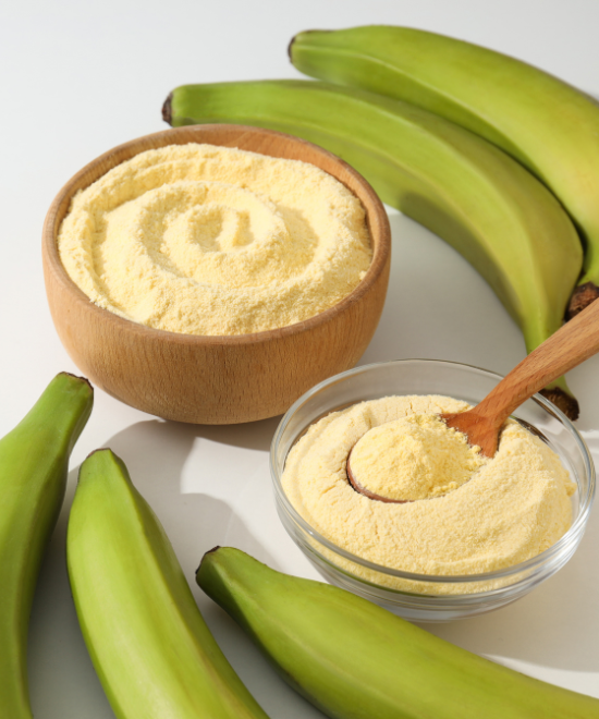 100 % Green Plantain Flour 1kg Omoluabi. buy online uk delivery.