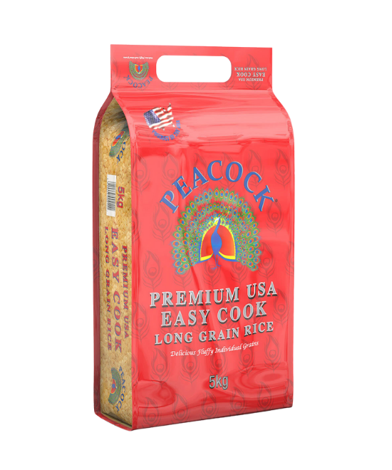 Peacock Easy Cook Long Grain Rice 10kg